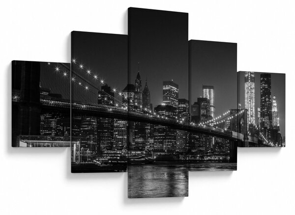 Obraz mostu Brooklyn Bridge w Nowym Jorku (125x70 cm)