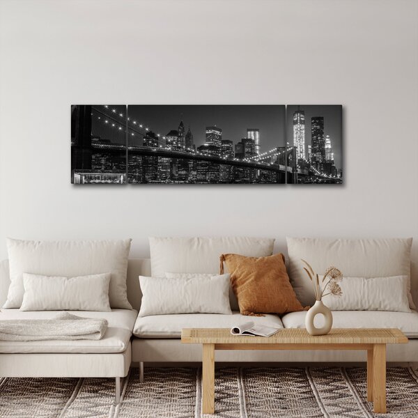 Obraz mostu Brooklyn Bridge w Nowym Jorku (170x50 cm)