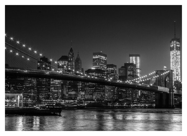Obraz mostu Brooklyn Bridge w Nowym Jorku (70x50 cm)