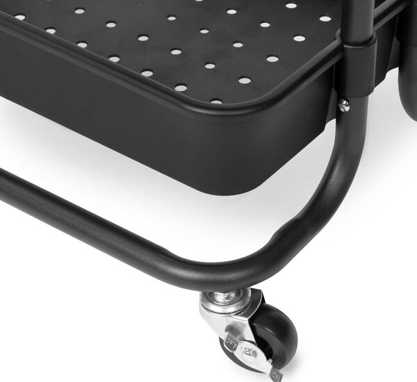 Czarny plastikowy regał na kółkach 43x36 cm Grena – Compactor