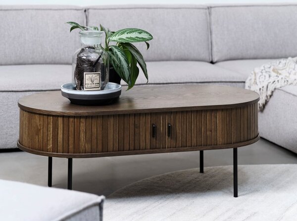 Stolik w dekorze dębu 60x120 cm Nola – Unique Furniture