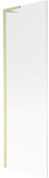 Mexen Next L parawan nawannowy 1-skrzydłowy 60 x 150 cm, prążki, złoty szczotkowany - 895-060-000-03-09-55
