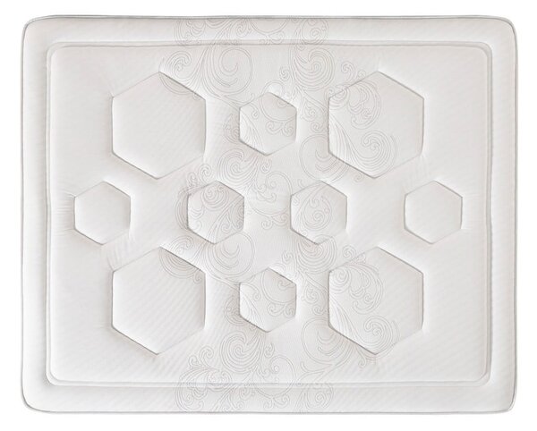Twardy/średnio twardy dwustronny sprężynowy materac termoregulacyjny 90x200 cm Hexaflex Bagged Springs Gel – Moonia