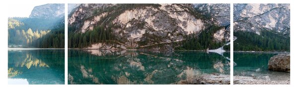 Obraz górskiego jeziora (170x50 cm)
