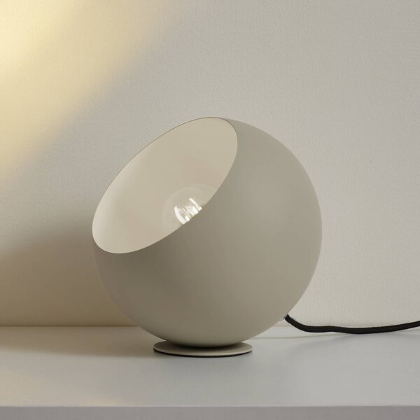 Lampa stołowa Somolia Lindby, kremowy / amber, salon / jadalnia, metal, nowoczesny