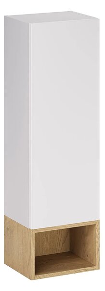 Biały wąski półsłupek łazienkowy S8-M00