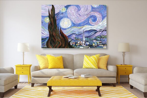 Obraz reprodukcja Gwieździstej nocy - Vincent van Gogh