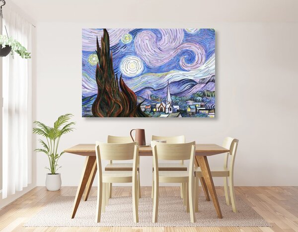 Obraz reprodukcja Gwieździstej nocy - Vincent van Gogh