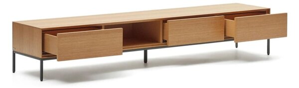Szafka pod TV w dekorze dębu 195x35 cm Vedrana – Kave Home
