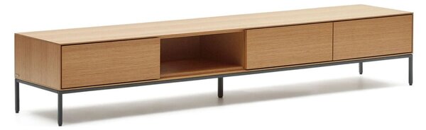 Szafka pod TV w dekorze dębu 195x35 cm Vedrana – Kave Home