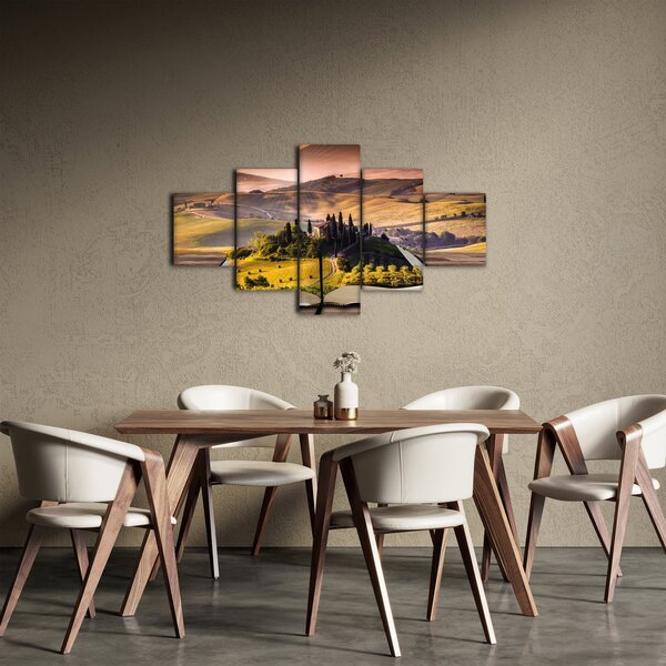 Obraz krajobrazu w książce (125x70 cm)