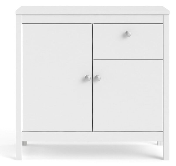 Biała niska komoda 82x80 cm Madrid – Tvilum