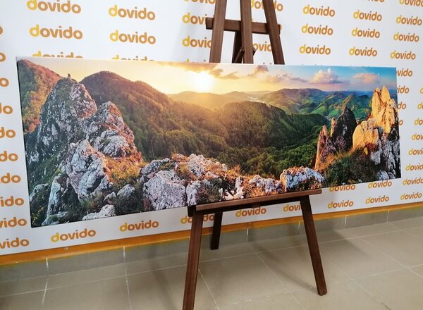Obraz ostańce wapienne Vršatské bradlá na Słowacji