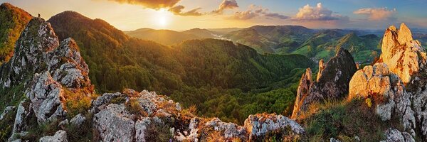 Obraz ostańce wapienne Vršatské bradlá na Słowacji