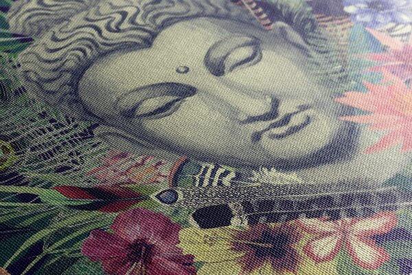 Obraz Budda na egzotycznym tle