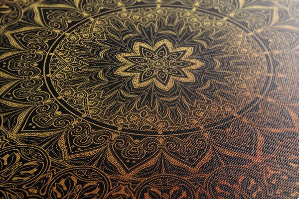 Obraz złota orientalna Mandala