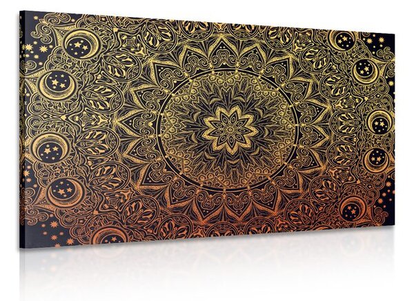 Obraz złota orientalna Mandala
