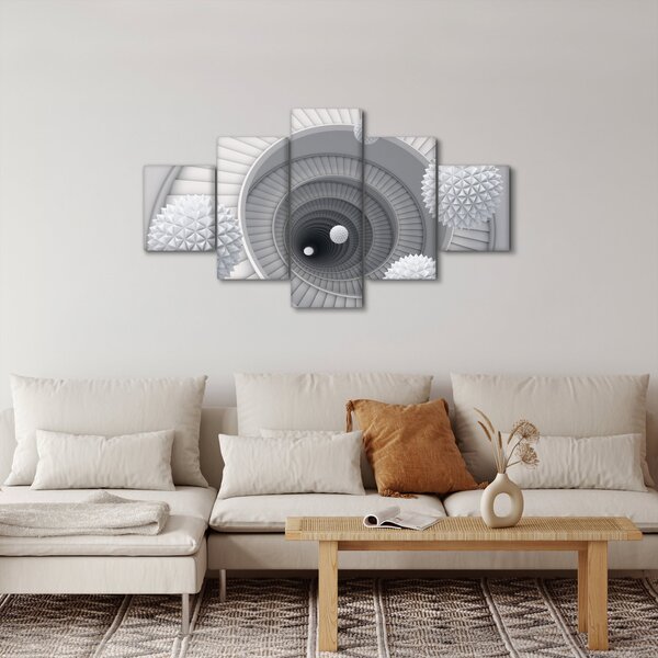 Obraz abstrakcji 3D (125x70 cm)