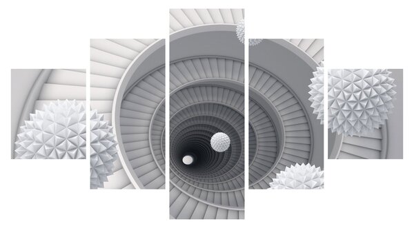 Obraz abstrakcji 3D (125x70 cm)