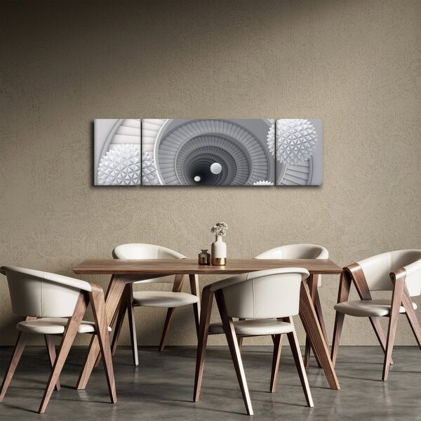 Obraz abstrakcji 3D (170x50 cm)