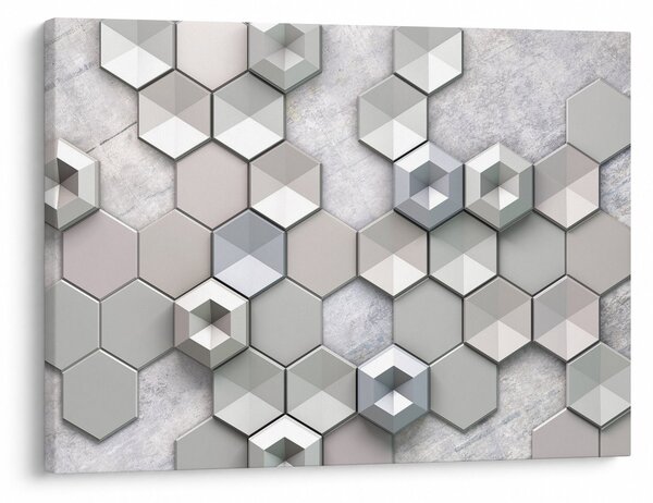 Obraz abstrakcji 3D (70x50 cm)