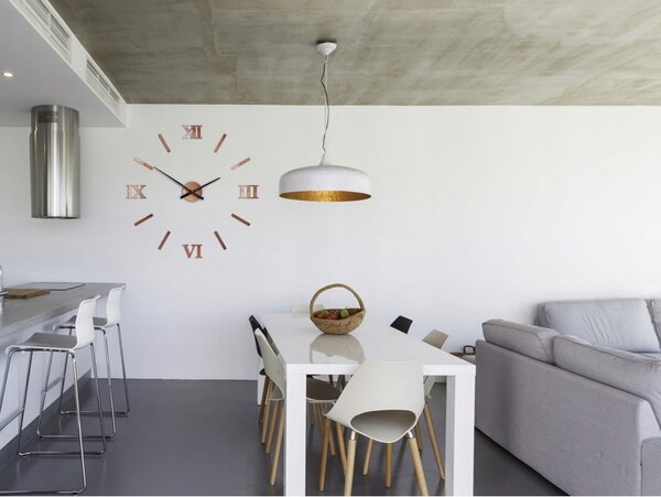 Zegar ścienny Naklejany Duży Nowoczesny Akrylowy na Ścianę do Salonu Loft