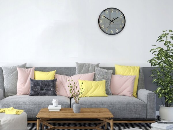 Zegar ścienny Okrągły Cichy Nowoczesny Akrylowy na Ścianę Duże cyfry Loft
