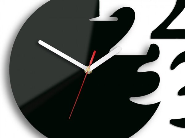 Zegar ścienny Okrągły z Cichym mechanizmem na Ścianę Akrylowy efektowny
