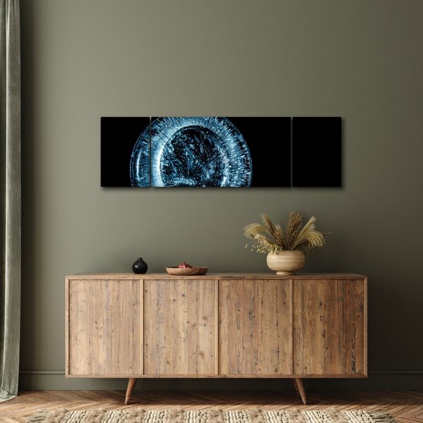 Obraz kropli lodu (170x50 cm)