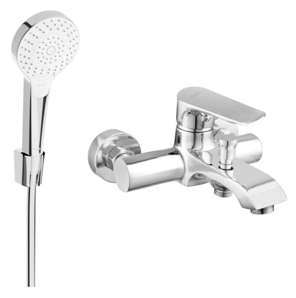Mexen Pecos R05 bateria wannowa z zestawem prysznicowym, chrom - 7273R05-00