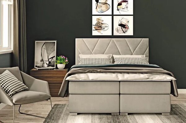 Pojedyncze łóżko boxspring 80x200 R5-Z45