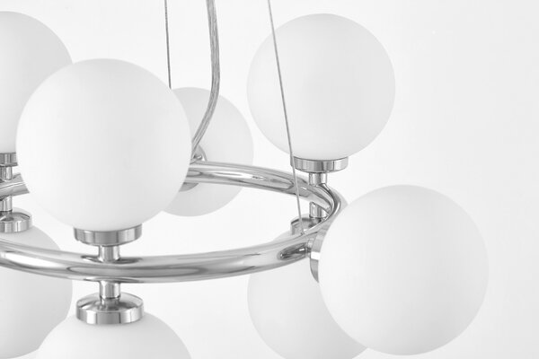 NOWOCZESNA LAMPA WISZĄCA CHROMOWANA MARSIADA W9