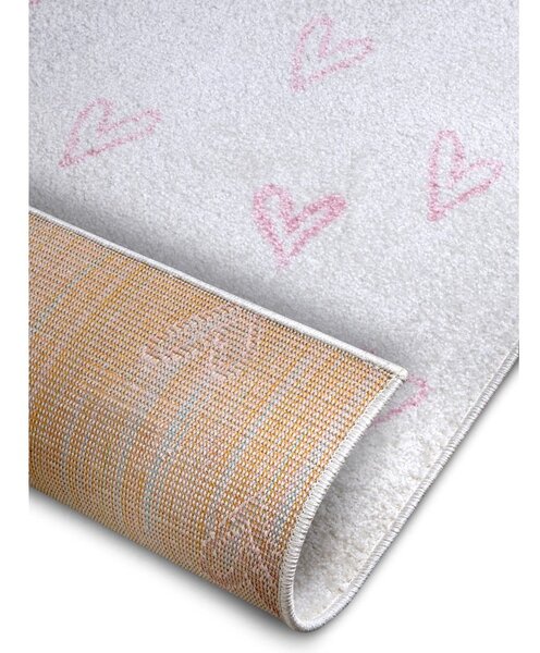 Biało-różowy dywan dziecięcy 120x170 cm Hearts – Hanse Home