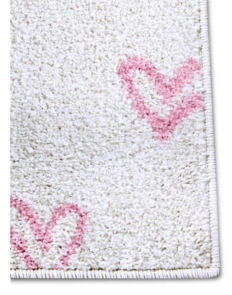 Biało-różowy dywan dziecięcy 120x170 cm Hearts – Hanse Home