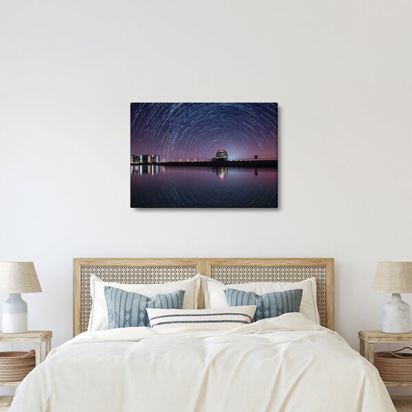 Obraz nocnego nieba z gwiazdami (70x50 cm)