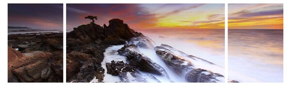 Obraz góry we mgle (170x50 cm)