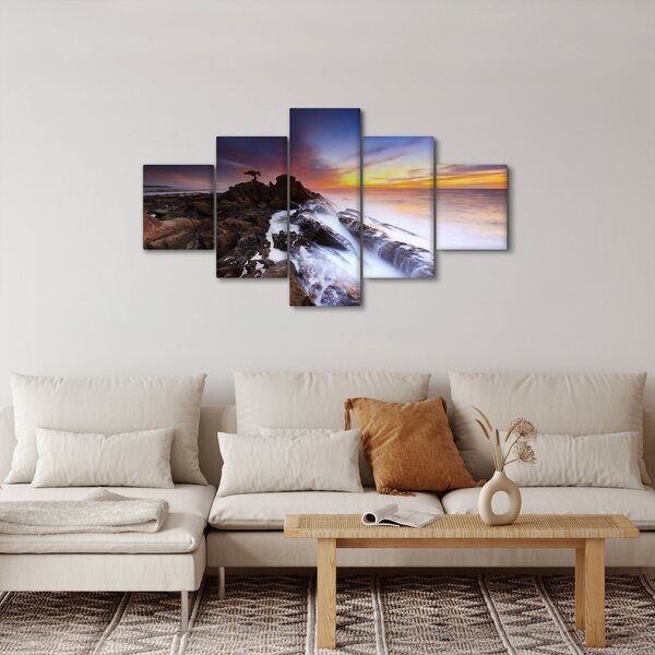 Obraz góry we mgle (125x70 cm)