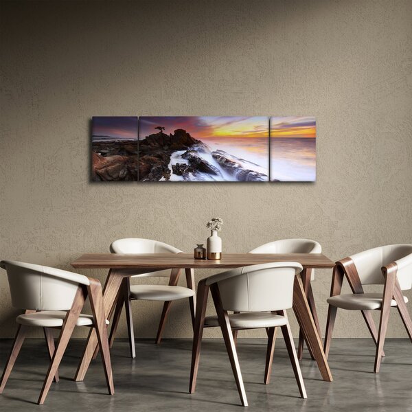 Obraz góry we mgle (170x50 cm)