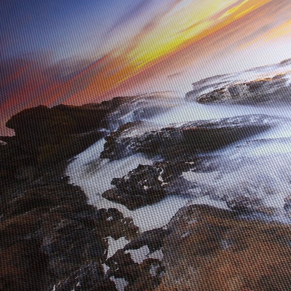 Obraz góry we mgle (125x70 cm)