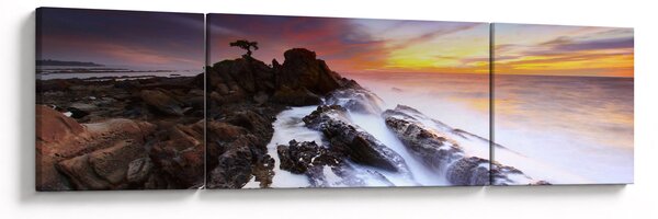Obraz góry we mgle (170x50 cm)