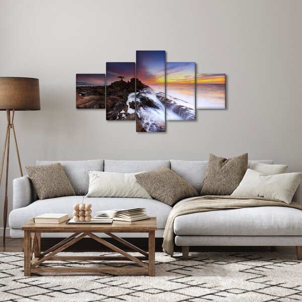 Obraz góry we mgle (125x70 cm)