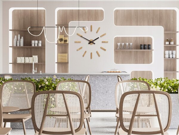Zegar na Ścianę Nowoczesny do Salonu Sypialni Cichy Kuchenny Efektowny Loft