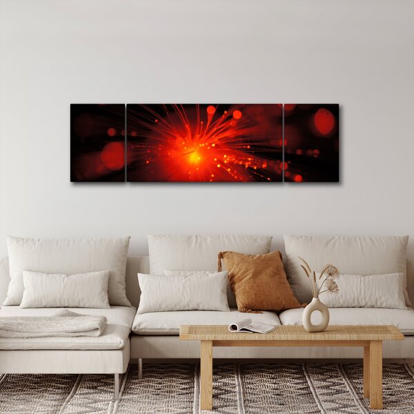 Obraz błyszczącej abstrakcji (170x50 cm)