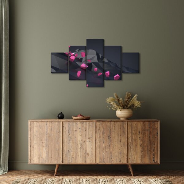 Obraz abstrakcji 3D (125x70 cm)