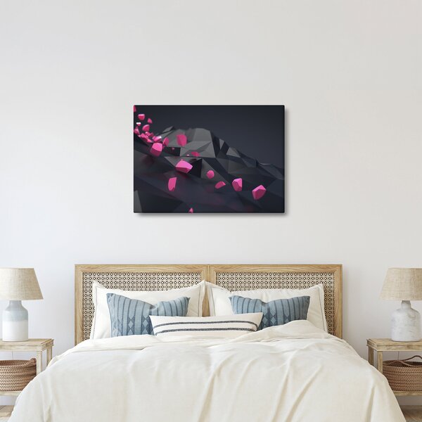 Obraz abstrakcji 3D (70x50 cm)