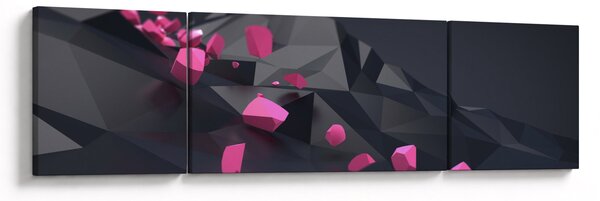 Obraz abstrakcji 3D (170x50 cm)