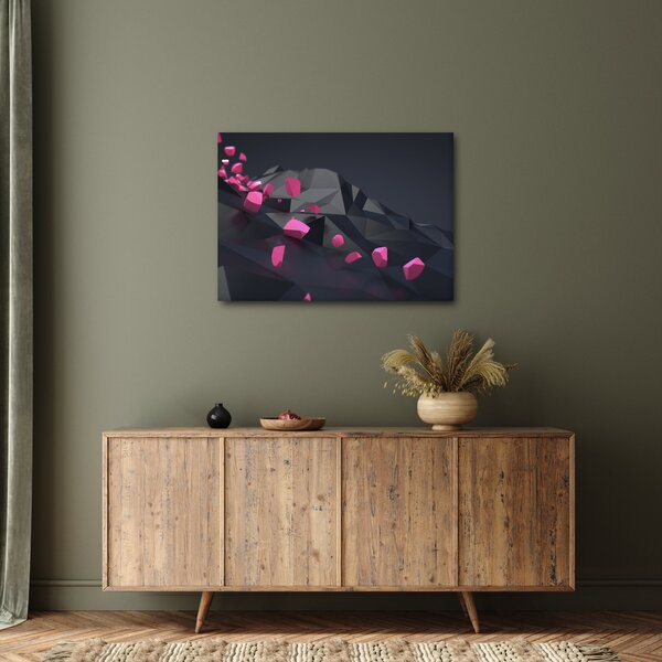 Obraz abstrakcji 3D (70x50 cm)