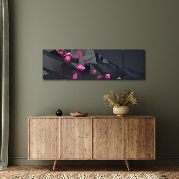 Obraz abstrakcji 3D (170x50 cm)