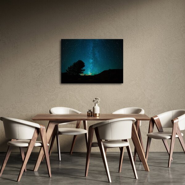 Obraz nocnego nieba z gwiazdami (70x50 cm)