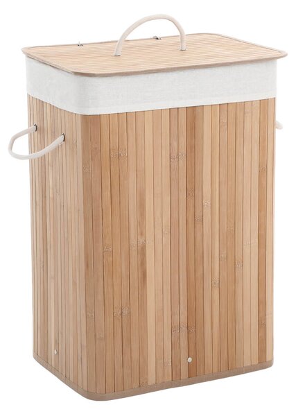 Kosz na bieliznę DORA, 72 l, naturalny brąz SongmicsHome